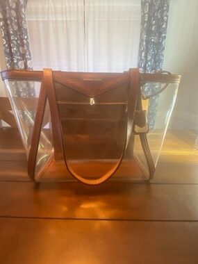 Michael Kors Clear Crocodile Tote Bag